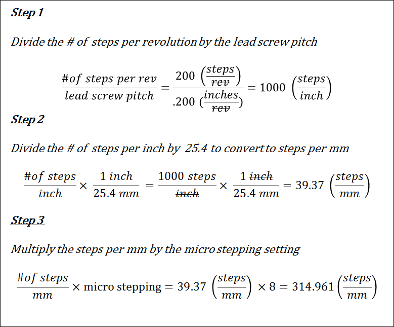 [Imagen: grbl-Settings-steps-per-mm-math-example.png]